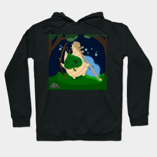 leaf musician korok w/ background Hoodie